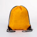 Solid color polyester drawstring backpacks